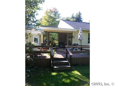 Deck. Back deck.... newly stained and a fun place 