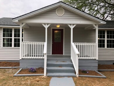 Front Porch Landscaped Yard