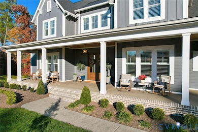 Front of house, front porch