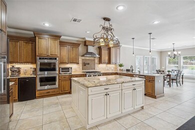 View of the spacious open kitchen and dining room