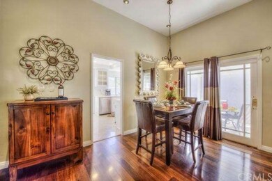 A view of the dining area.  Note the custom slidin