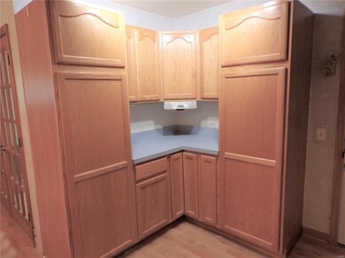 Work Station has Pantry with pull out drawers