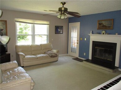 Living Room With Fireplace