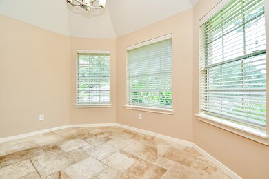 Spacious breakfast room with lots of natural light