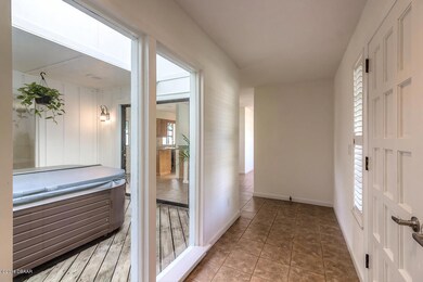 hall and hot tub