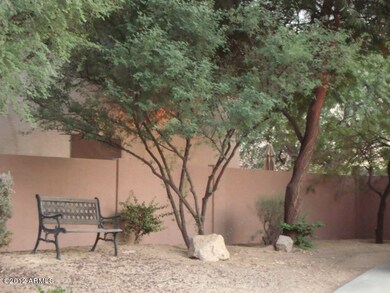 Side yard sitting area