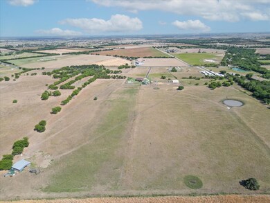Overview of the land with water pond