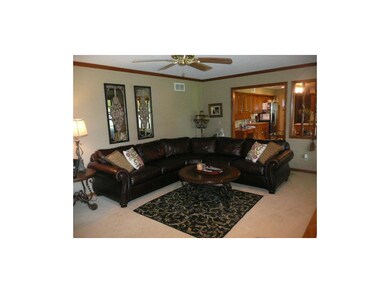 Interior has recently been painted in warm, natura