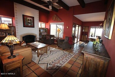 Beautiful Living Room with Fireplace
