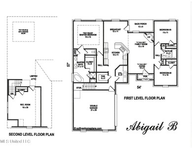 Abigail B Bottom Rendering Floor Plan