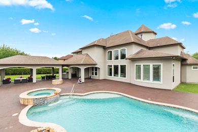Salt water pool and hot tub