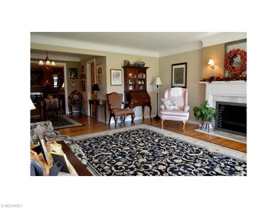 Living room opens in to dining room.