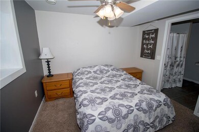Lower level master bedroom with full bath