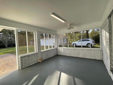 inside view screened porch