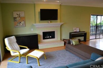 living room area with fireplace
