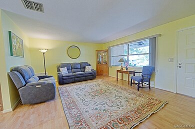 Walking in, there is a beautiful and spacious fami
