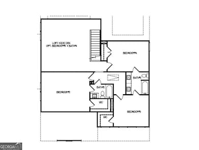 upper level floor plan