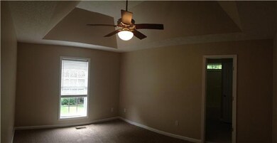 Great sized master suite with his and hers closets! 