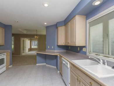 Kitchen with a window above the sink
