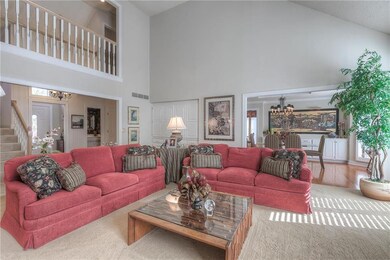 Great room adjacent to the formal dining room, and