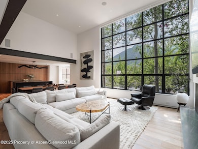 Living Room with Aspen Mountain Views