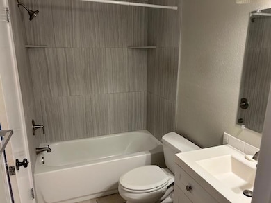 Full bath with toilet, vanity, shower / washtub c