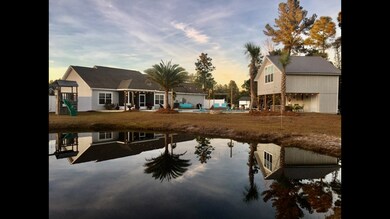 pond and back yard