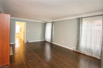 Living Room with refinished floor