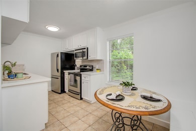 Built-in dining benches include storage room