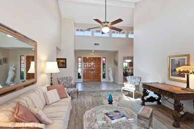 Spacious Living Room and Tiled Entry