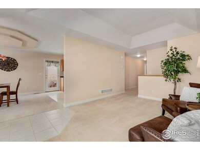 Open floor plan living room to dining room