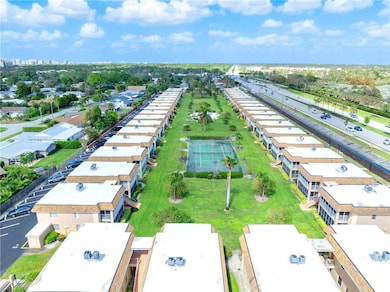 Aerial view of residential area