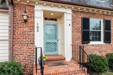Note the architectural features of this exterior e