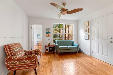 Courtyard view and gorgeous wood floors
