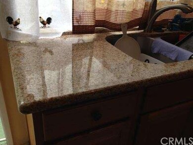 granite counters in kitchen.