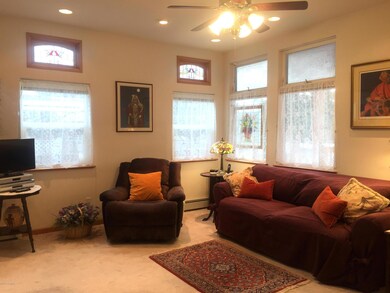 upper panes are edged or stained glass
