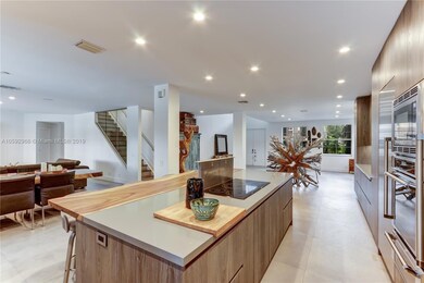 Open concept kitchen and dining area