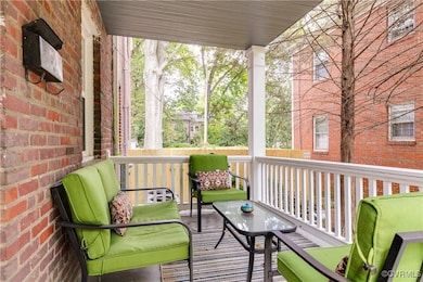 View of wooden porch