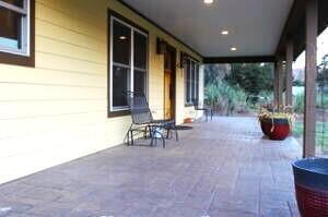 Porch entrance to front of House