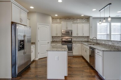 Spacious Kitchen Tile Backsplash, Granite Countert