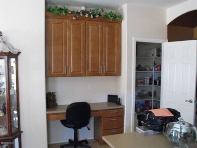 kitchen desk and pantry