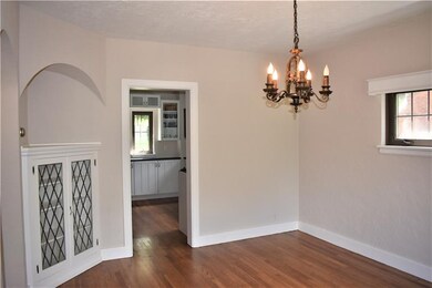 Dining Room also has Built In Cabinet with Leaded 