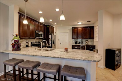 Counter bar with additional sitting area.