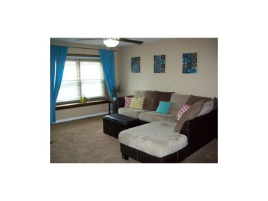 Living Room with window bench.