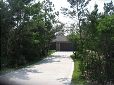 View from street with landscaping privacy