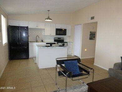 Kitchen from living room