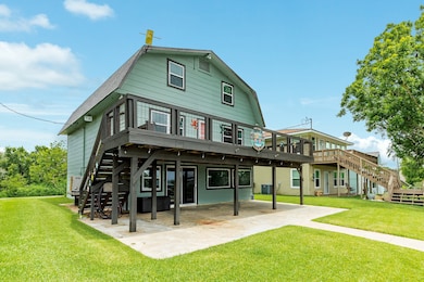 Canal-side view of home