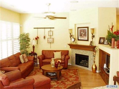 Light and bright living room with media niche and 