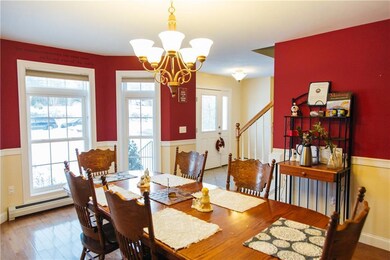 The spacious formal dining room will...