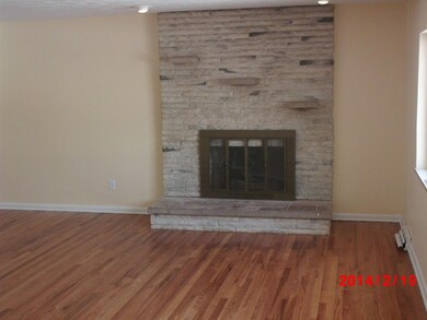 Living room with fireplace